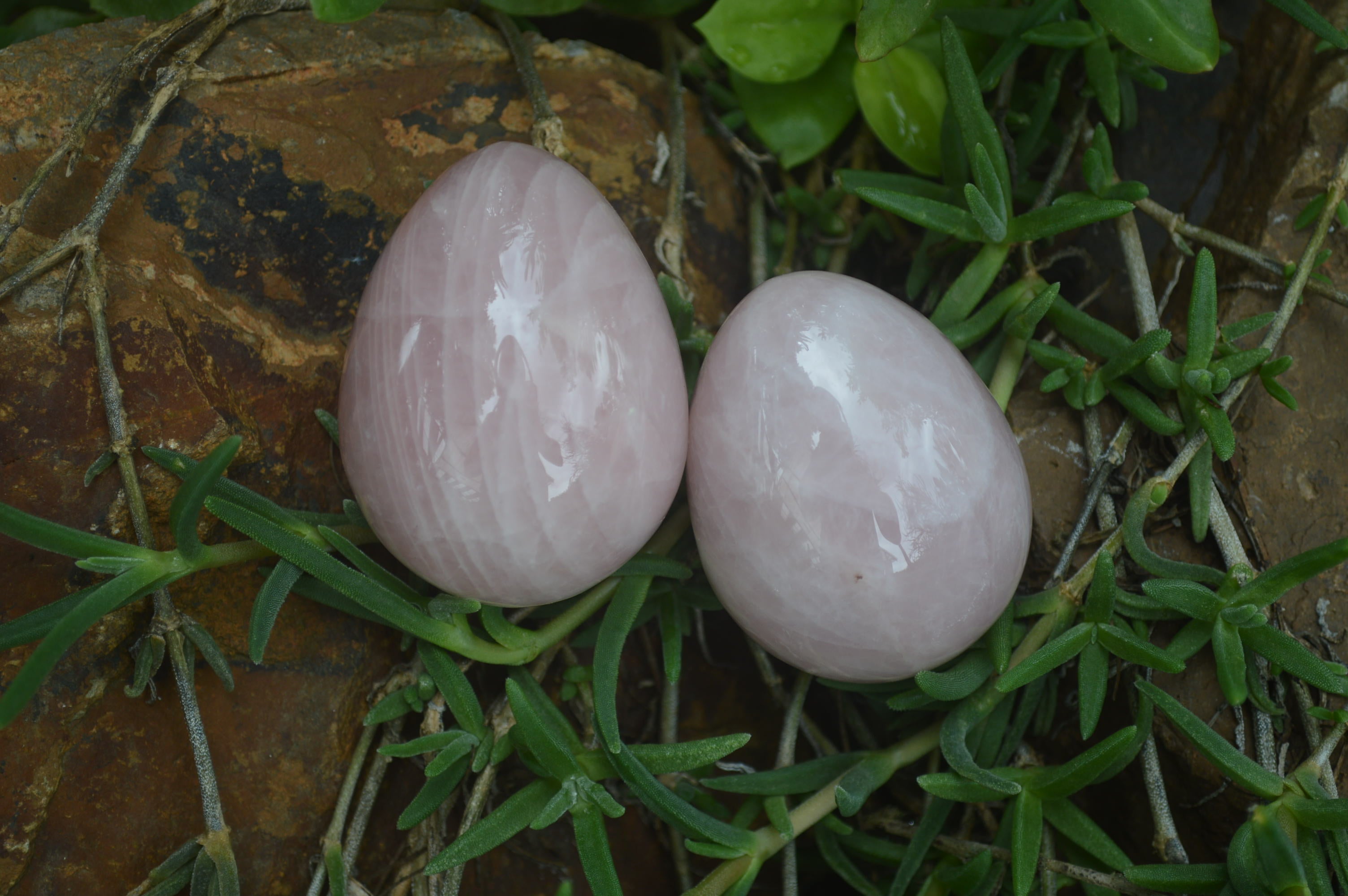 Polished Rose Quartz Eggs - Sold Per Item - From Namibia - Toprock Gemstones and Minerals 