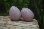Polished Rose Quartz Eggs - Sold Per Item - From Namibia - Toprock Gemstones and Minerals 