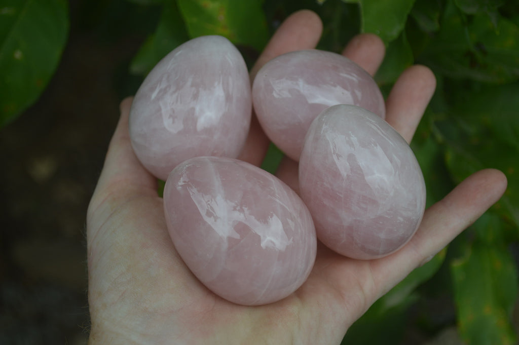 Polished Rose Quartz Eggs - Sold Per Item - From Namibia - Toprock Gemstones and Minerals 