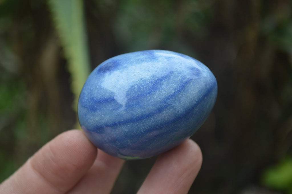 Polished Small Blue Marble Eggs - Sold Per Item - From China - Toprock Gemstones and Minerals 