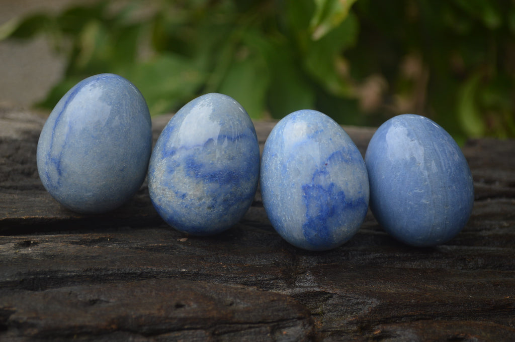Polished Small Blue Marble Eggs - Sold Per Item - From China - Toprock Gemstones and Minerals 