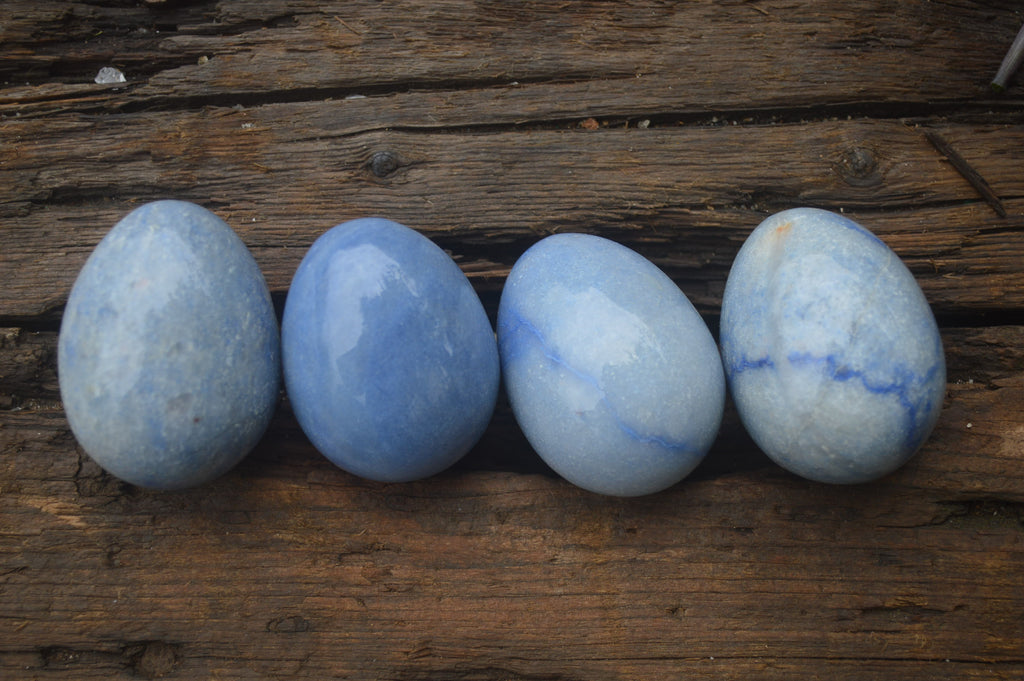 Polished Small Blue Marble Eggs - Sold Per Item - From China - Toprock Gemstones and Minerals 