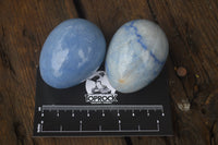 Polished Small Blue Marble Eggs - Sold Per Item - From China
