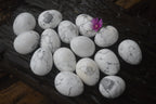 Polished Small Lightning Strike Magnesite - Howlite Gemstone Eggs - Sold Per Item - From Zimbabwe - Toprock Gemstones and Minerals 