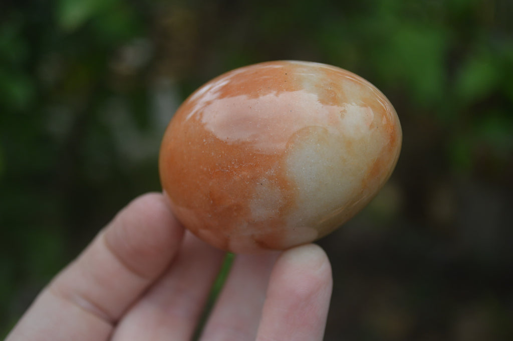 Polished Orange Quartz Gemstone Eggs - Sold Per Item - From Zimbabwe - Toprock Gemstones and Minerals 