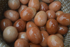 Polished Orange Quartz Gemstone Eggs - Sold Per Item - From Zimbabwe - Toprock Gemstones and Minerals 