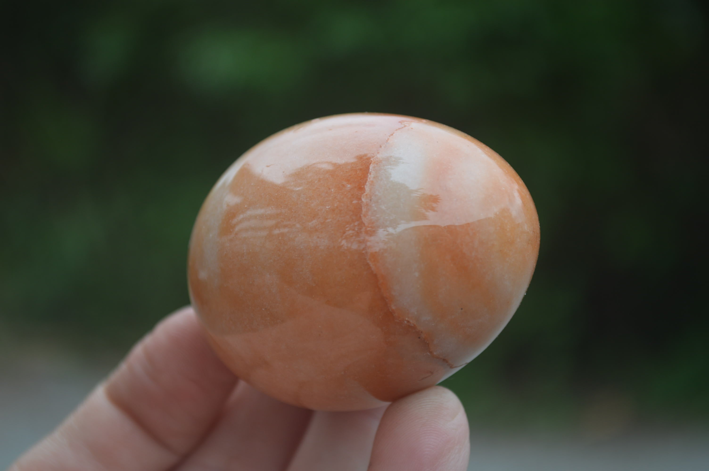 Polished Orange Quartz Gemstone Eggs - Sold Per Item - From Zimbabwe - Toprock Gemstones and Minerals 
