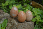 Polished Orange Quartz Gemstone Eggs - Sold Per Item - From Zimbabwe - Toprock Gemstones and Minerals 