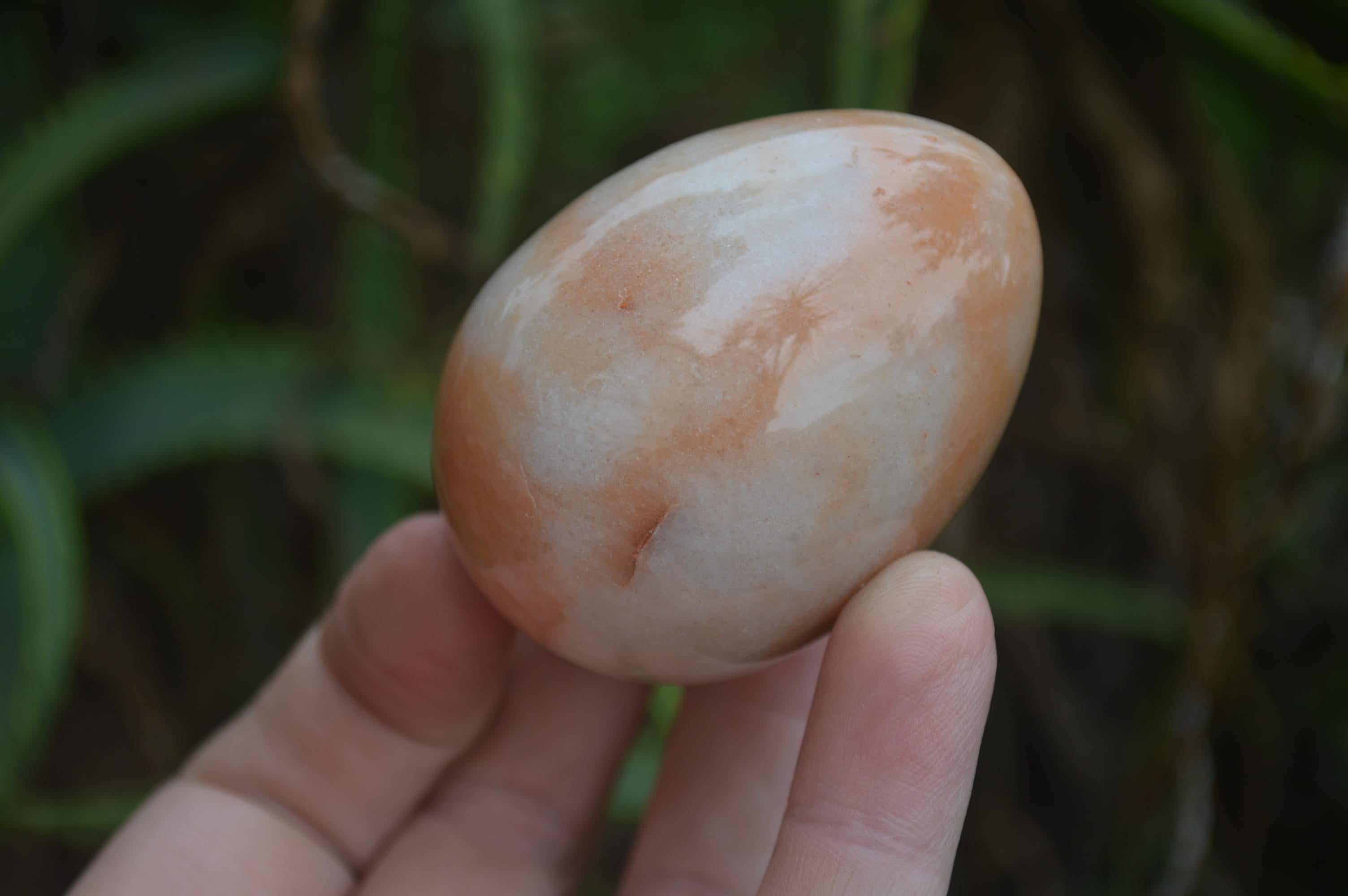 Polished Orange Quartz Gemstone Eggs - Sold Per Item - From Zimbabwe - Toprock Gemstones and Minerals 