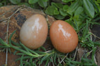 Polished Orange Quartz Gemstone Eggs - Sold Per Item - From Zimbabwe - Toprock Gemstones and Minerals 