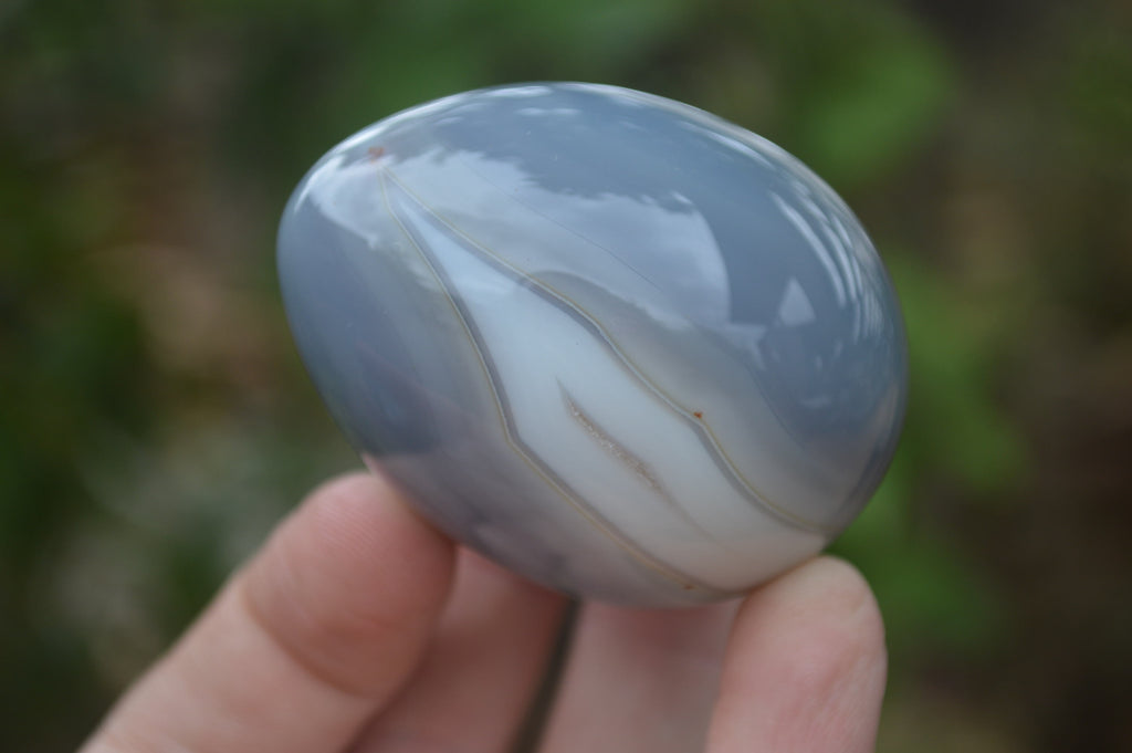 Polished Large Banded Agate Eggs - Sold Per Item - From Madagascar - Toprock Gemstones and Minerals 