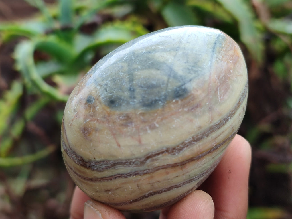 Polished African Banded Butter Jade Eggs - Sold Per Item - From Bronkhorstspruit, South Africa - Toprock Gemstones and Minerals 