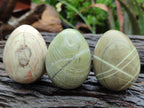 Polished African Banded Butter Jade Eggs - Sold Per Item - From Bronkhorstspruit, South Africa - Toprock Gemstones and Minerals 