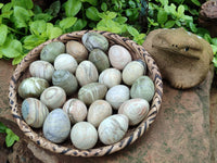 Polished African Banded Butter Jade Eggs - Sold Per Item - From Bronkhorstspruit, South Africa - Toprock Gemstones and Minerals 