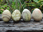 Polished African Banded Butter Jade Eggs - Sold Per Item - From Bronkhorstspruit, South Africa - Toprock Gemstones and Minerals 