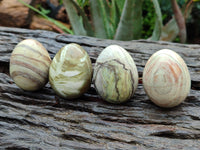 Polished African Banded Butter Jade Eggs - Sold Per Item - From Bronkhorstspruit, South Africa - Toprock Gemstones and Minerals 