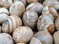 Polished Small Namibian Desert Picture Stone Jasper Eggs - Sold Per Item - From Ais-Ais Namibia - Toprock Gemstones and Minerals 