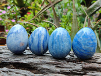 Polished Large Blue Marble Eggs - Sold Per Item - From China - Toprock Gemstones and Minerals 