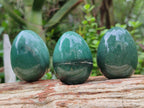Polished Green Quartz Gemstone Eggs - Sold Per Item - From Zimbabwe - Toprock Gemstones and Minerals 
