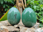 Polished Green Quartz Gemstone Eggs - Sold Per Item - From Zimbabwe - Toprock Gemstones and Minerals 