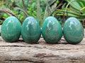 Polished Green Quartz Gemstone Eggs - Sold Per Item - From Zimbabwe - Toprock Gemstones and Minerals 