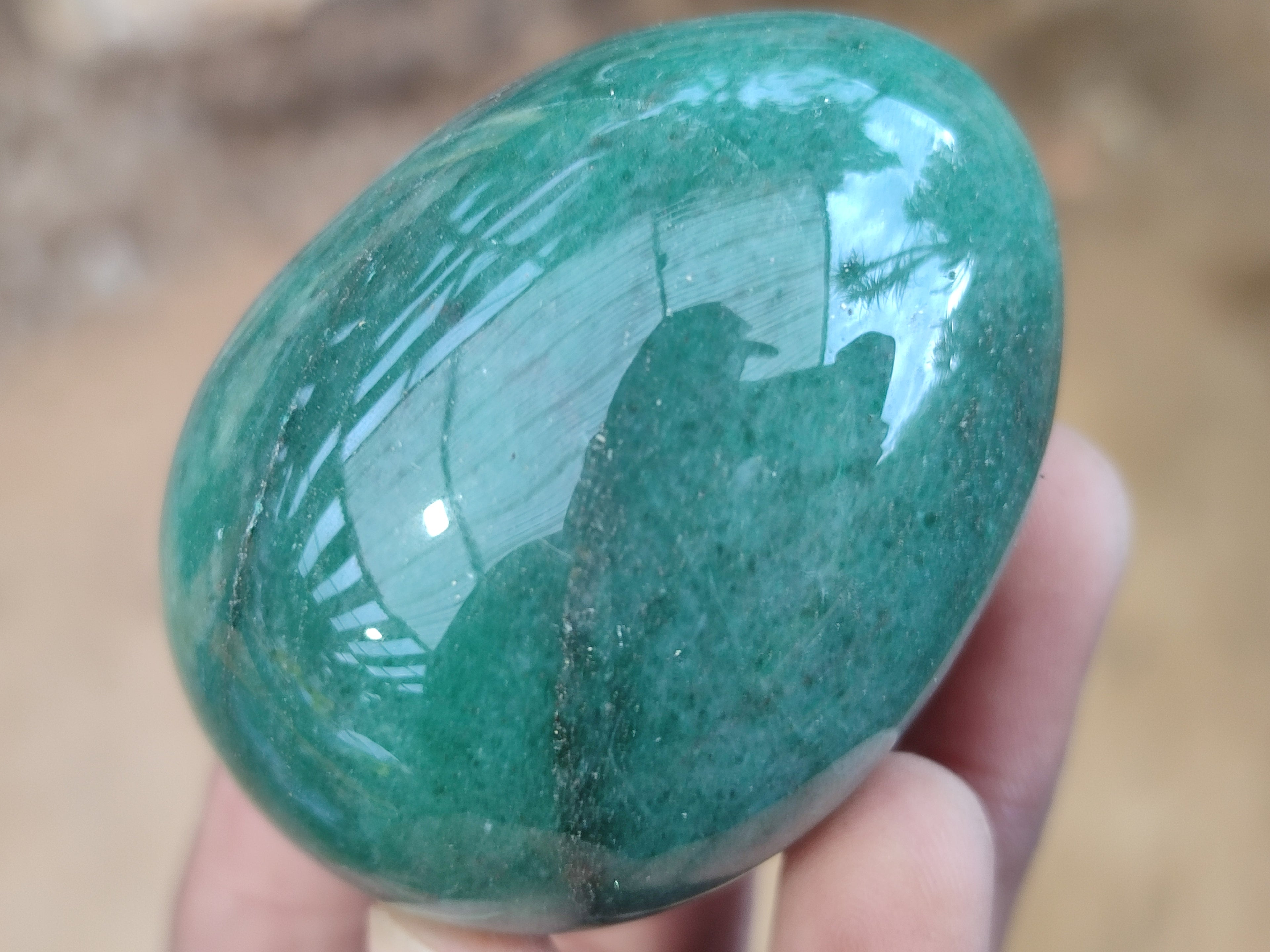 Polished Green Quartz Gemstone Eggs - Sold Per Item - From Zimbabwe - Toprock Gemstones and Minerals 