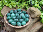 Polished Green Quartz Gemstone Eggs - Sold Per Item - From Zimbabwe - Toprock Gemstones and Minerals 