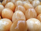 Polished Honey Aragonite Gemstone Eggs - Sold Per Item - From Namibia - Toprock Gemstones and Minerals 
