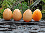 Polished Honey Aragonite Gemstone Eggs - Sold Per Item - From Namibia - Toprock Gemstones and Minerals 