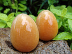 Polished Honey Aragonite Gemstone Eggs - Sold Per Item - From Namibia - Toprock Gemstones and Minerals 