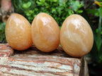 Polished Honey Aragonite Gemstone Eggs - Sold Per Item - From Namibia - Toprock Gemstones and Minerals 