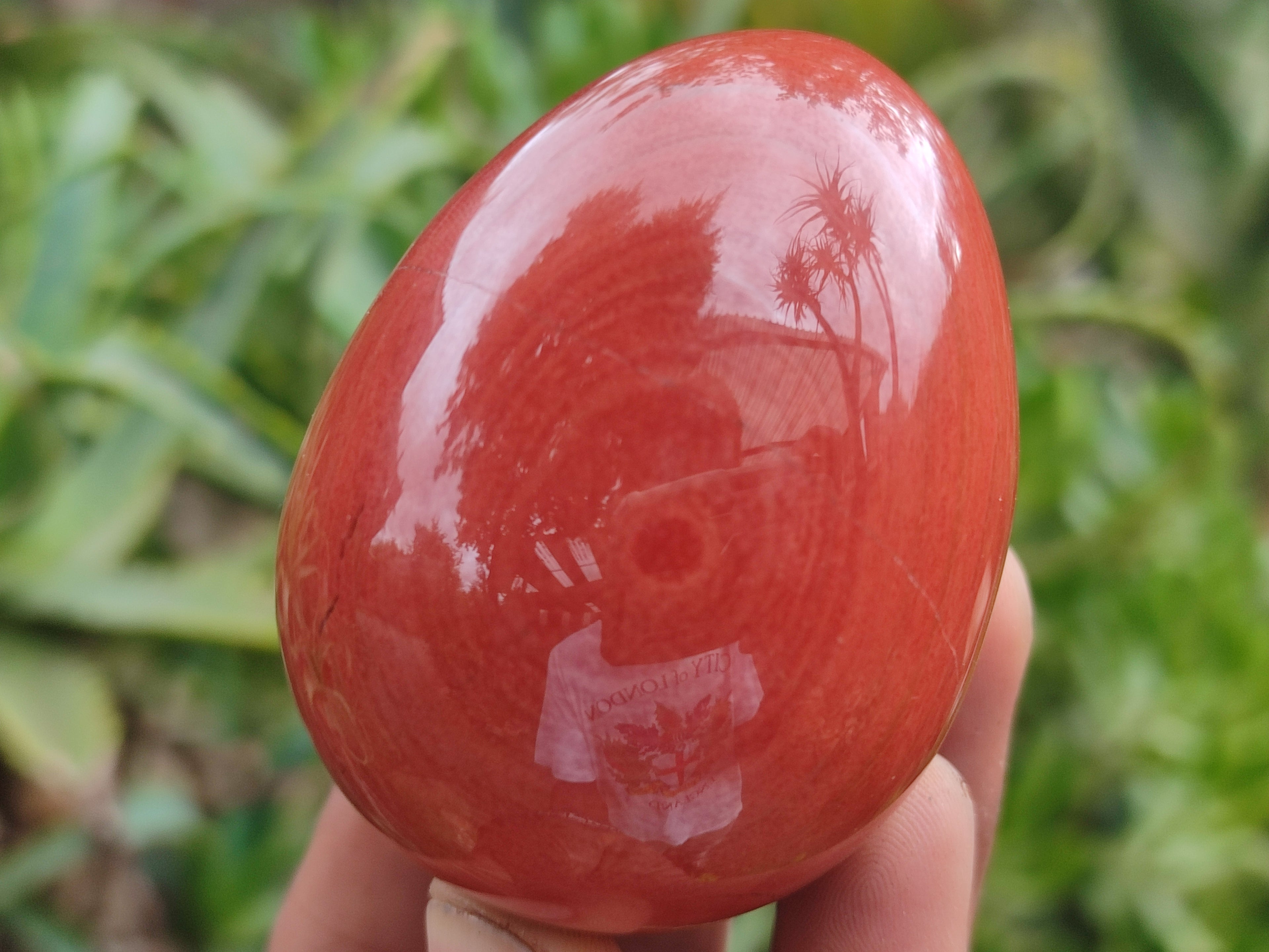 Polished Red Jasper Gemstone Eggs - Sold Per Item - From Northern Cape, South Africa - Toprock Gemstones and Minerals 