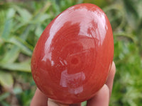 Polished Red Jasper Gemstone Eggs - Sold Per Item - From Northern Cape, South Africa