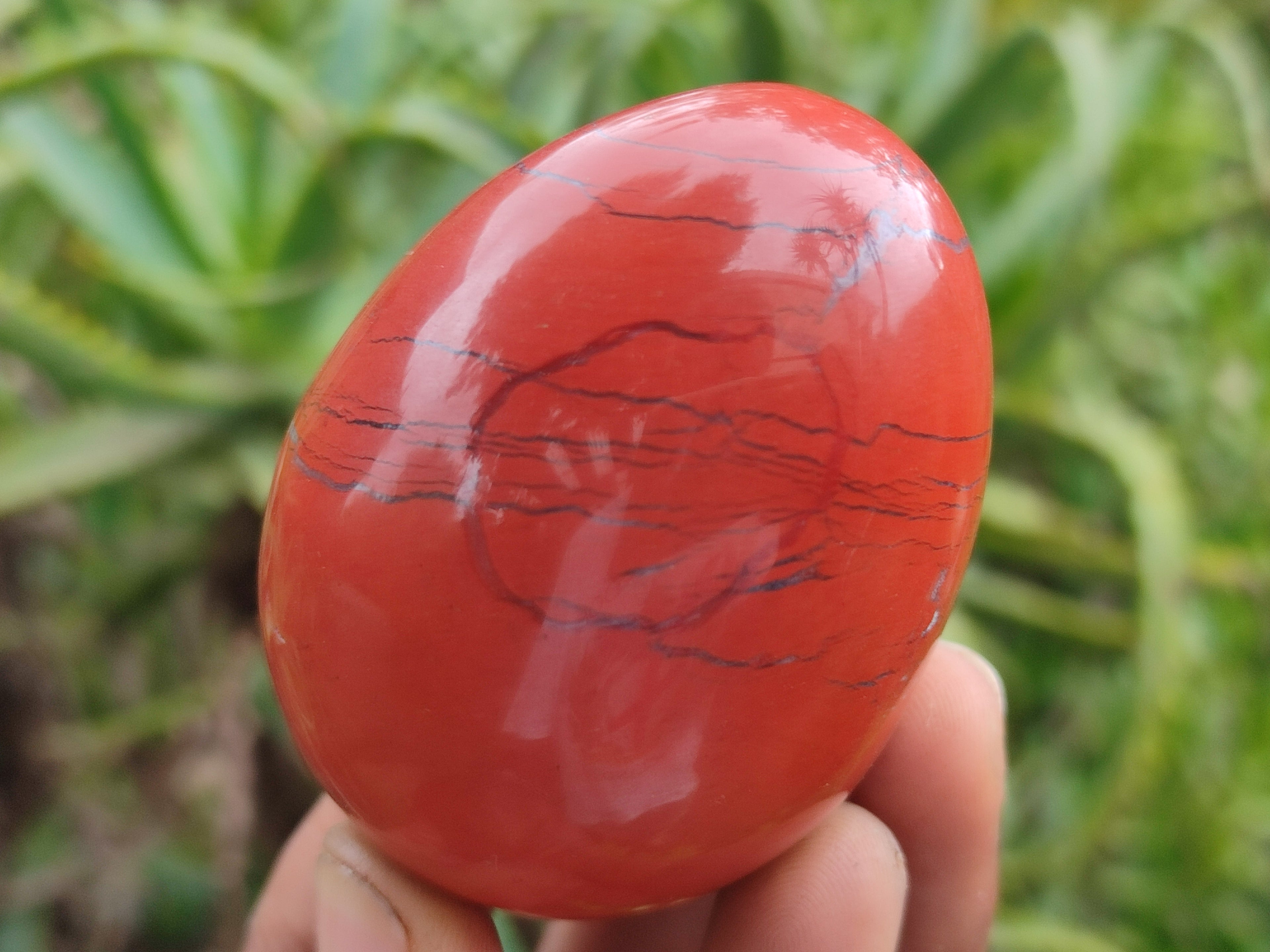 Polished Red Jasper Gemstone Eggs - Sold Per Item - From Northern Cape, South Africa - Toprock Gemstones and Minerals 