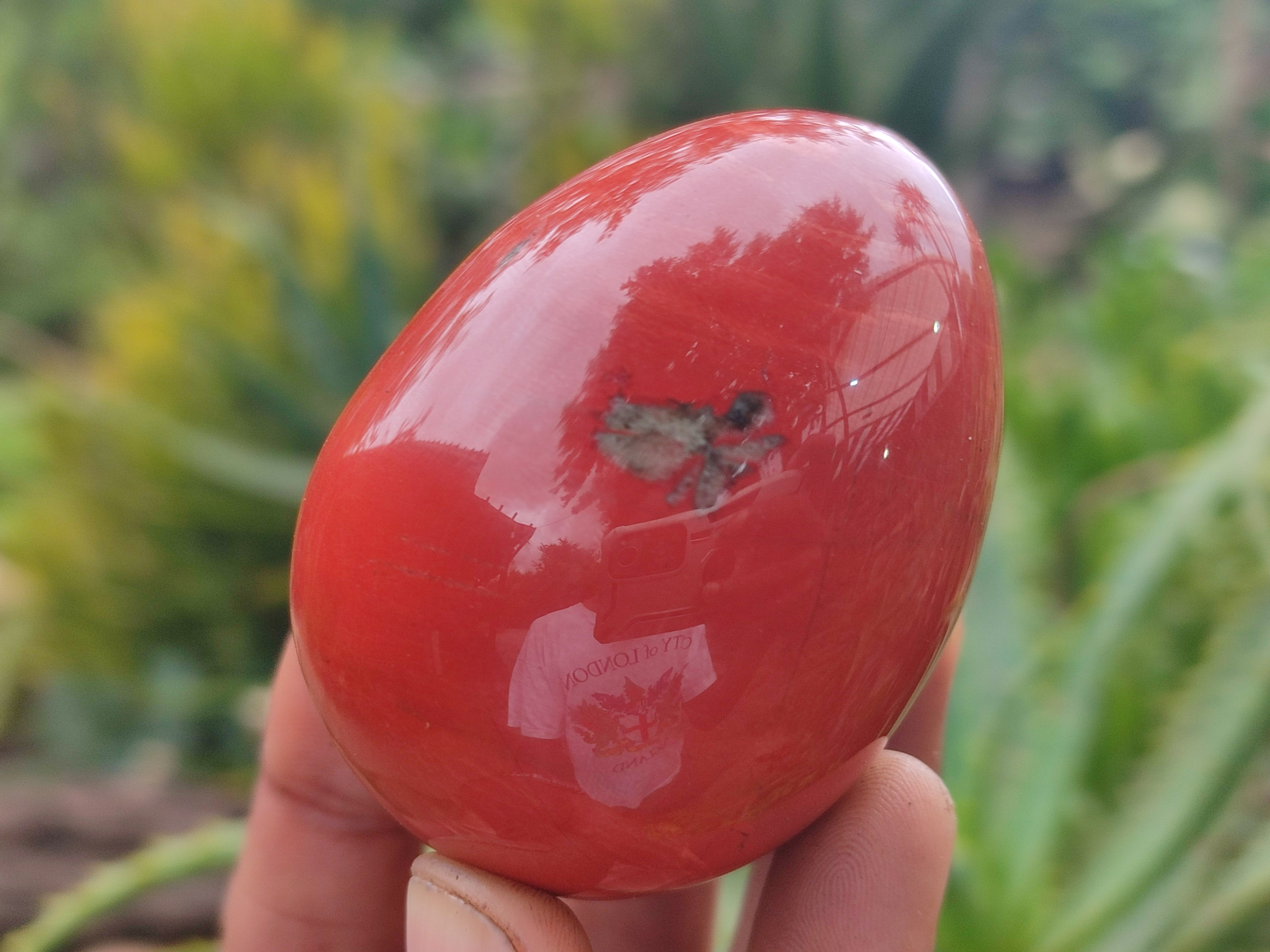 Polished Red Jasper Gemstone Eggs - Sold Per Item - From Northern Cape, South Africa - Toprock Gemstones and Minerals 