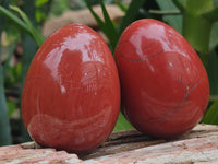 Polished Red Jasper Gemstone Eggs - Sold Per Item - From Northern Cape, South Africa