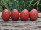 Polished Red Jasper Gemstone Eggs - Sold Per Item - From Northern Cape, South Africa - Toprock Gemstones and Minerals 