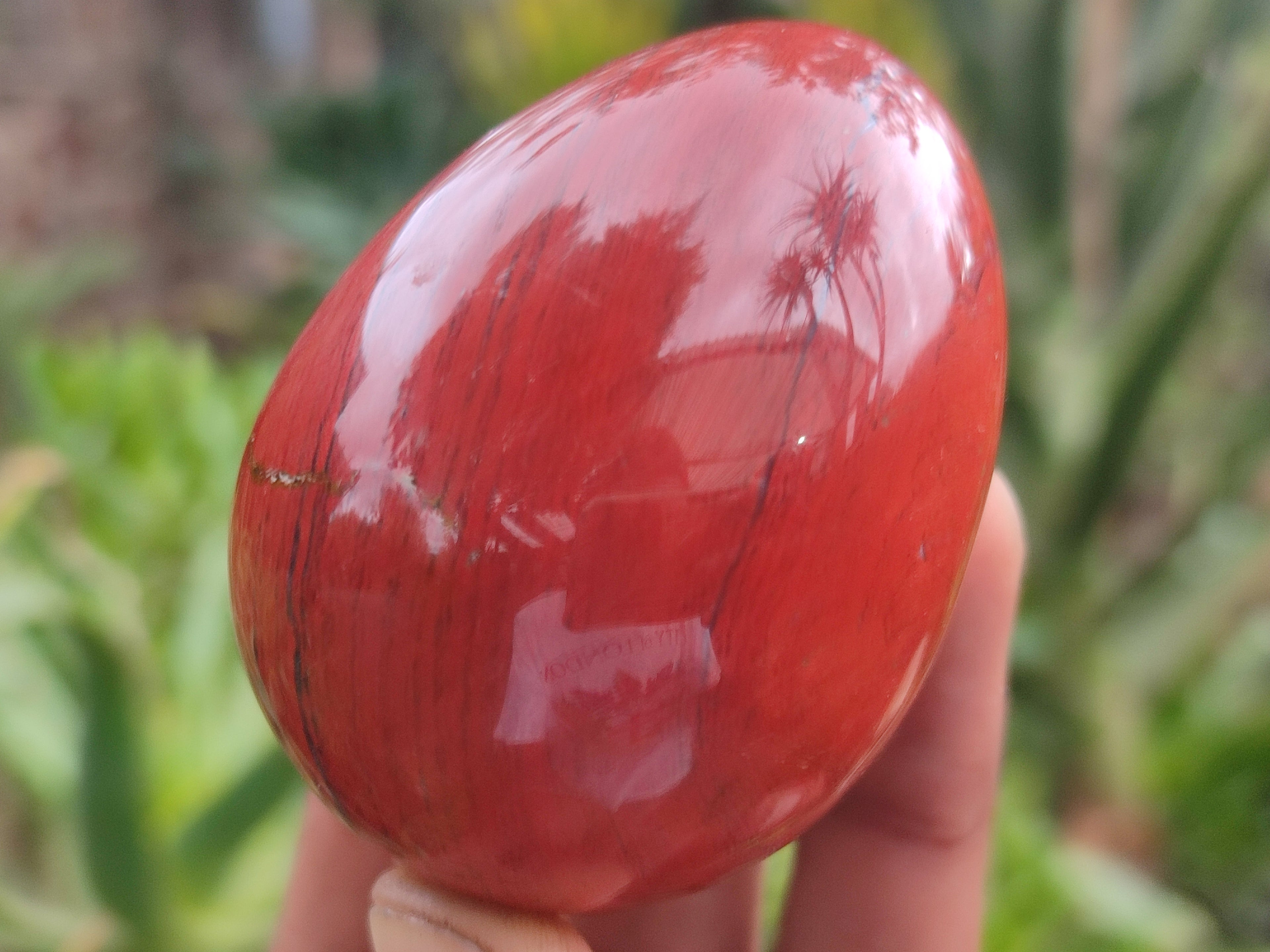 Polished Red Jasper Gemstone Eggs - Sold Per Item - From Northern Cape, South Africa - Toprock Gemstones and Minerals 
