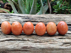 Polished Orange Quartz Gemstone Eggs - Sold Per Item - From Zimbabwe - Toprock Gemstones and Minerals 