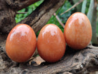 Polished Orange Quartz Gemstone Eggs - Sold Per Item - From Zimbabwe - Toprock Gemstones and Minerals 