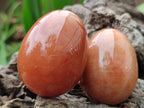 Polished Orange Quartz Gemstone Eggs - Sold Per Item - From Zimbabwe - Toprock Gemstones and Minerals 