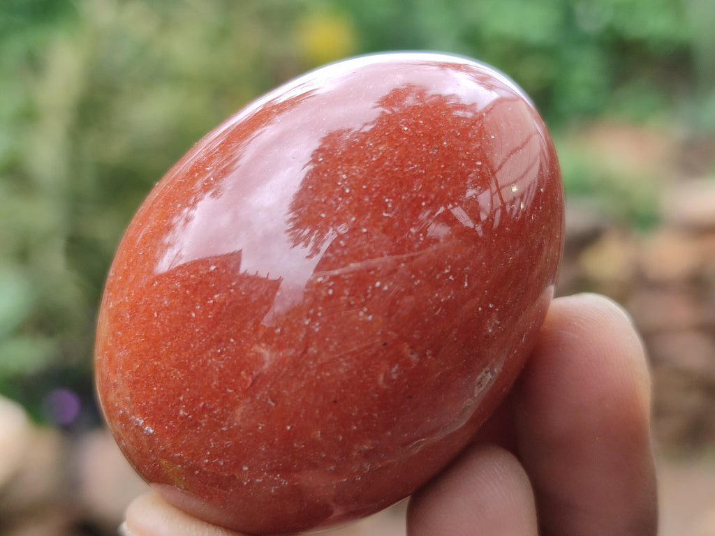 Polished Orange Quartz Gemstone Eggs - Sold Per Item - From Zimbabwe - Toprock Gemstones and Minerals 