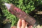 Polished Rhodonite Points x 2 From Ambindavato, Madagascar - Toprock Gemstones and Minerals 