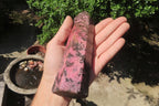 Polished Rhodonite Points x 2 From Ambindavato, Madagascar - Toprock Gemstones and Minerals 