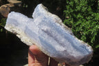 Natural Blue Lace Agate Geode Specimens x 3 From Nsanje, Malawi - Toprock Gemstones and Minerals 