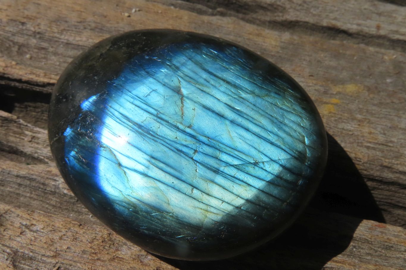 Polished Labradorite Palm Stones x 8 From Tulear, Madagascar - Toprock Gemstones and Minerals 