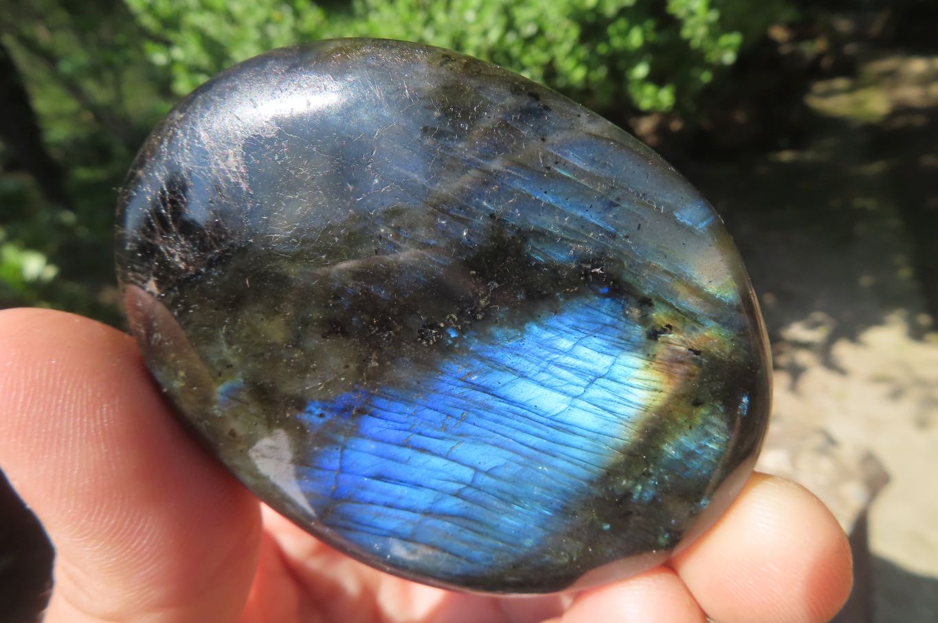 Polished Labradorite Palm Stones x 8 From Tulear, Madagascar - Toprock Gemstones and Minerals 