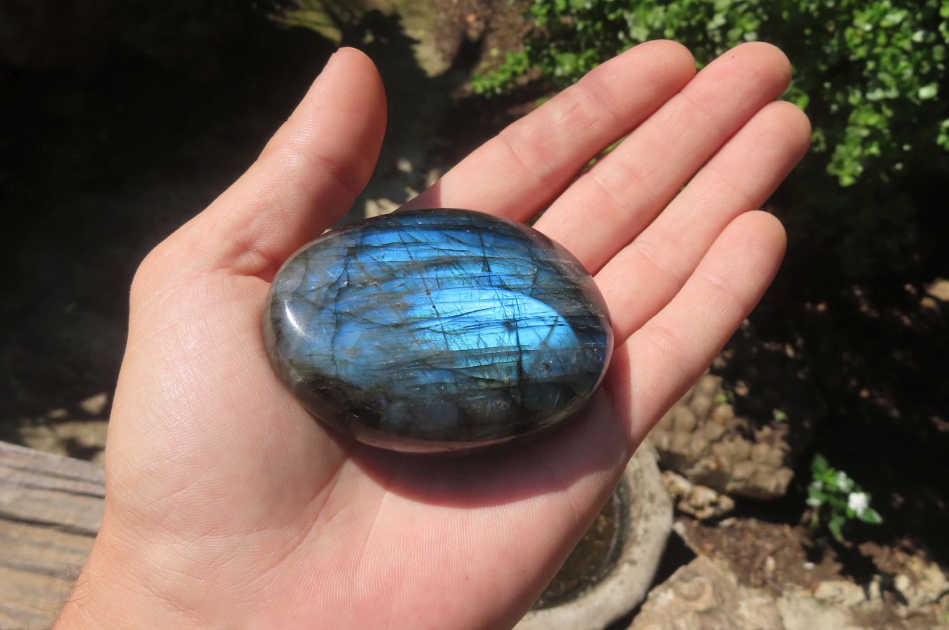 Polished Labradorite Palm Stones x 8 From Tulear, Madagascar - Toprock Gemstones and Minerals 