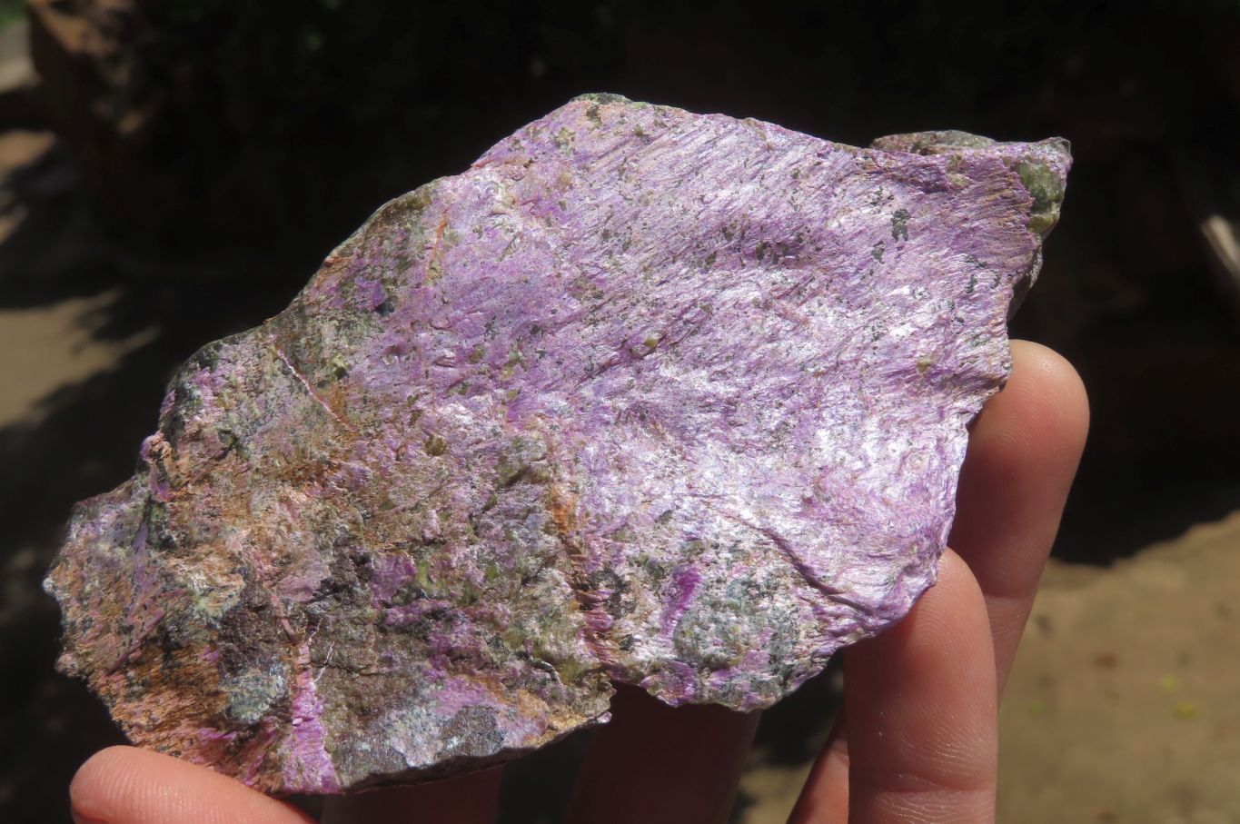 Natural Stichtite Cobbed Specimens x 6 From Barberton, South Africa - Toprock Gemstones and Minerals 