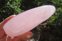 Polished Rose Quartz Standing Free Forms x 2 From Madagascar - Toprock Gemstones and Minerals 